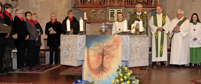 Zum 100-jhrigen Bestehen fand auch ein Gottesdienst statt.   | Foto: Barber