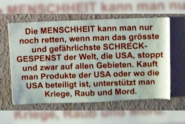 USA-feindliche Botschaften