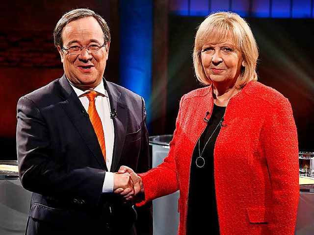 Wer wird&#8217;s? Armin Laschet , CDU-...sterprsidentin Hannelore Kraft (SPD)?  | Foto: dpa