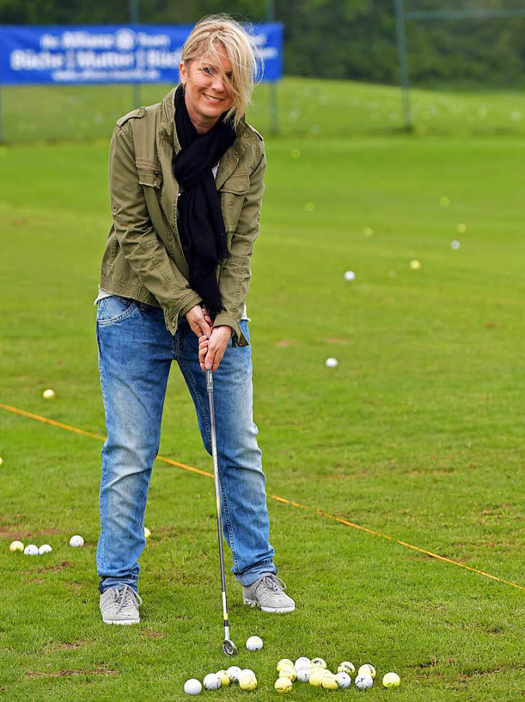 Viel Spa gab es fr kleine und groe Interessierte am Golfsport.