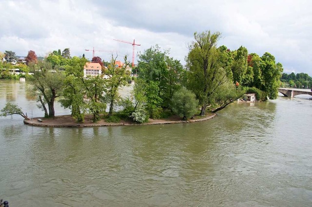 Das Inseli im Rhein erhlt eine Videoberwachung.   | Foto: Valentin Zumsteg