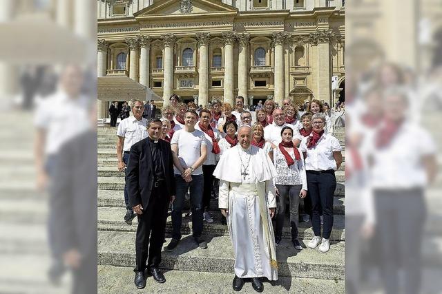 Begegnung mit dem Papst