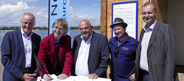 Macher des Europischen Forums am Rhei...n Fischer, Brgermeister von Neuried.   | Foto: Ralf Burgmaier