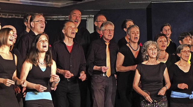 Der Lrracher Jazzchor &#8222;Flat und Co.&#8220;   | Foto: Martina David-Wenk