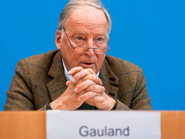 Alexander Gauland, Spitzenkandidat der AfD fr die Bundestagswahl 2017  | Foto: dpa
