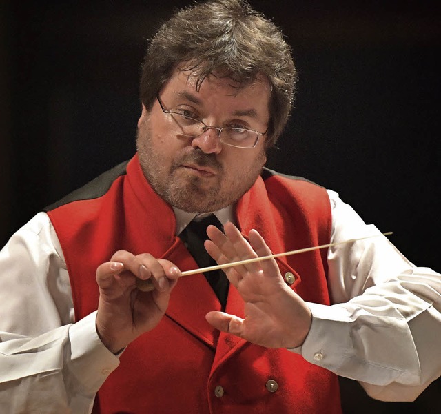 Dirigent Thomas Happle  | Foto: Wolfgang Scheu