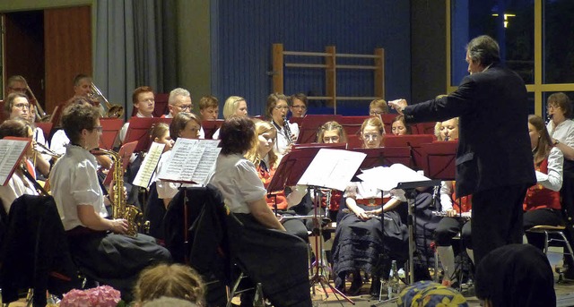 Der Musikverein Ihringen begeisterte die Zuhrer seines Jahreskonzerts.   | Foto: Susanne Bremer