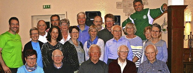 Die Geehrten freuen sich ber die Anerkennung des  Denzlinger Turnvereins.   | Foto: Anja Kunz