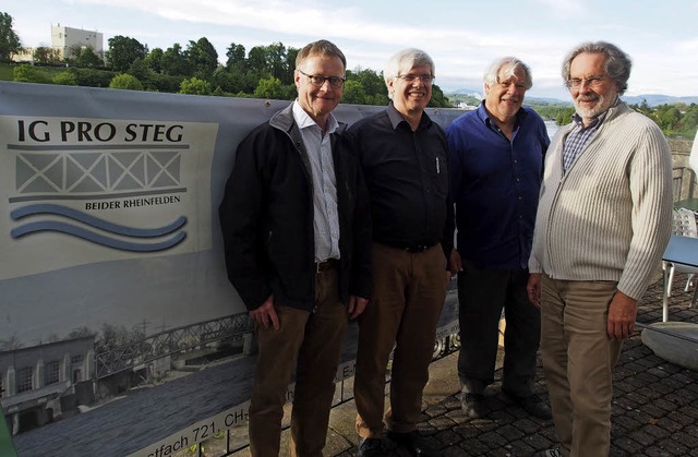 Kmpfen  fr den Steg (von links): Sta...tta, Peter Scholer und Wolfgang Bocks   | Foto: Boris Burkhardt