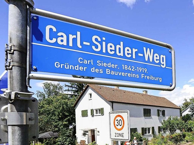 Nach Bauvereinsgrnder Carl Sieder war... seine Vita allerdings nicht erfllen.  | Foto: Ingo Schneider