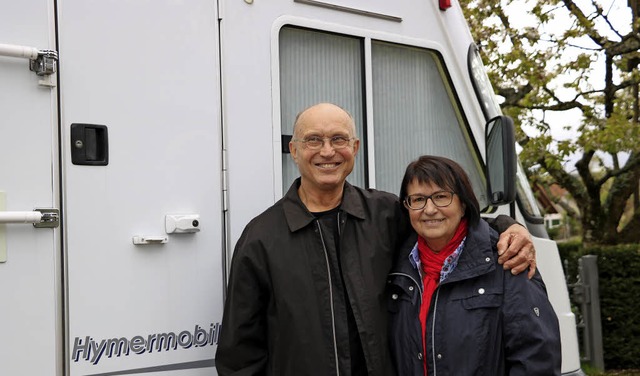 Gerda und Bernd Gutmann reisen begeist...elbare Umgebung oder zu fernen Zielen.  | Foto: Martha Weishaar