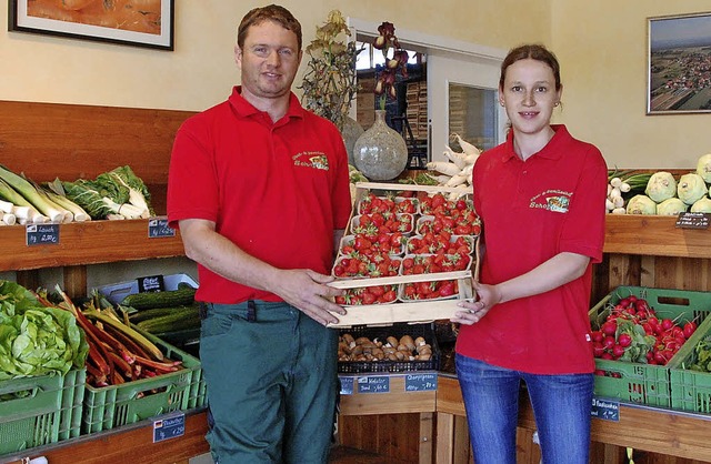 Andreas und Nicole Schopferer erffneten einen zweiten Bauernladen.   | Foto: Frey