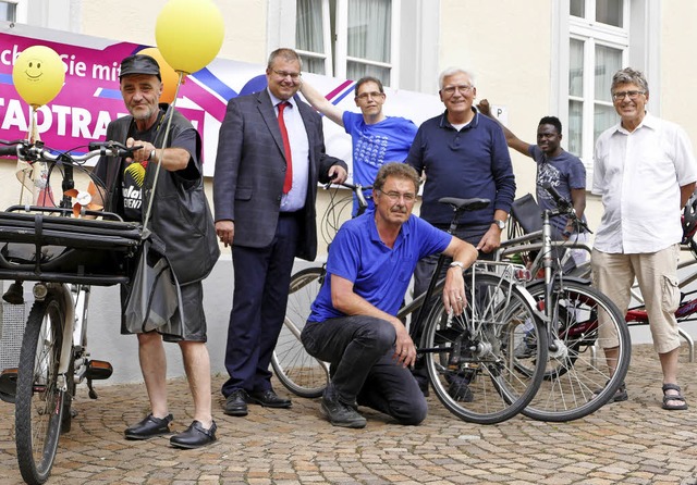 Setzen sich jeder auf seine Art frs F...d Fahrradbeauftragtem Bernhard Biendl   | Foto: Manuel Fritsch