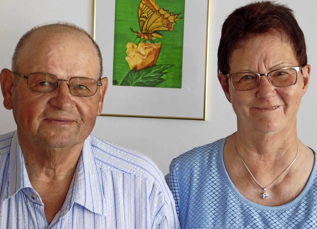 Vor 50 Jahren haben  Horst und Elisabeth Kusche geheiratet   | Foto: Voigt