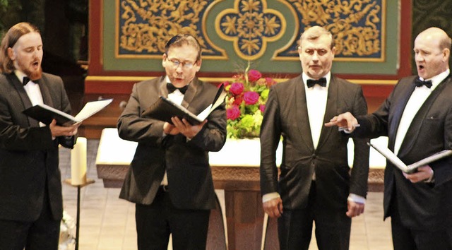Stimmgewaltige Profis: Das Vivat-Quartett aus Russland     | Foto: Krieger