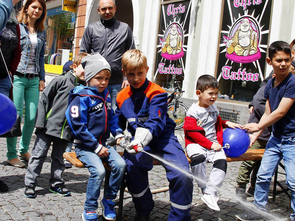 Jede Menge zu entdecken gab’s beim Kinderfest in der Lahrer Innenstadt.
