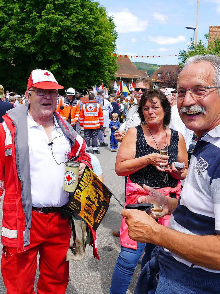 Mit einem bunten Festumzug feiert Wollbach sein Jubilum.