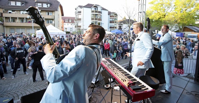 Daniel Beurer, Sebastian Schnitzer und...uzzers&#8220; fr die richtige Musik.   | Foto: Roger Mller