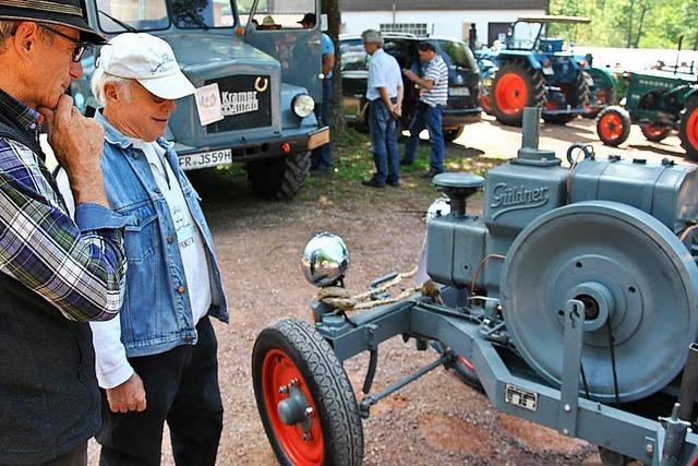 Oldtimer in Wittnau: Traktoren, so weit das Auge reicht