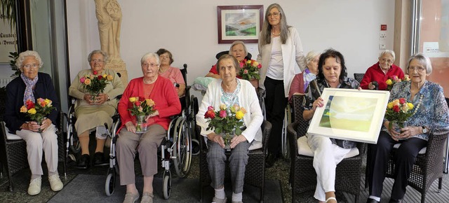 Zwlf Bewohnerinnen des Hauses St. Kat...elgard Fleckenstein geschaffen haben.   | Foto: Ruth Seitz