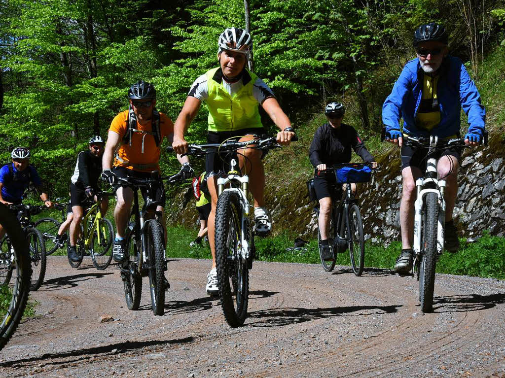 Eine gefhrte Tour der anderen Art: Frster des Landkreises Breisgau-Hochschwarzwald radeln mit Interessierten durch die Bannwlder der Region. Dabei geht es von Kirchzarten bis knapp unter den Feldberggipfel.