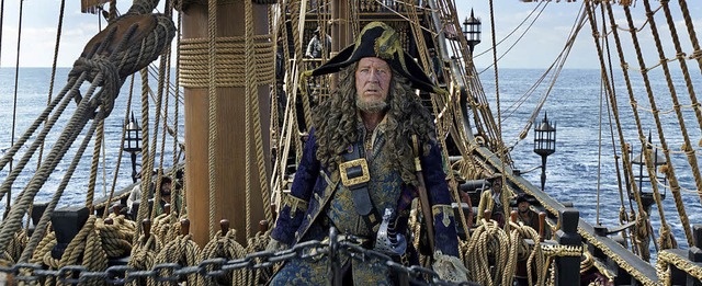 Geoffrey Rush spielt den Piratenkapitn Barbossa.   | Foto: Disney Enterprises