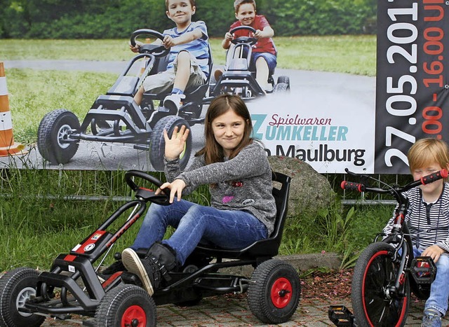 Ein  Kettcar-Rennen findet am Samstag  beim Zumkeller-Shop in Maulburg statt.   | Foto: Lacher