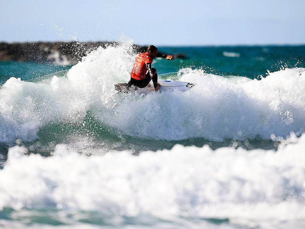 Impressionen der Surfmeisterschaften in Biarritz, Frankreich.