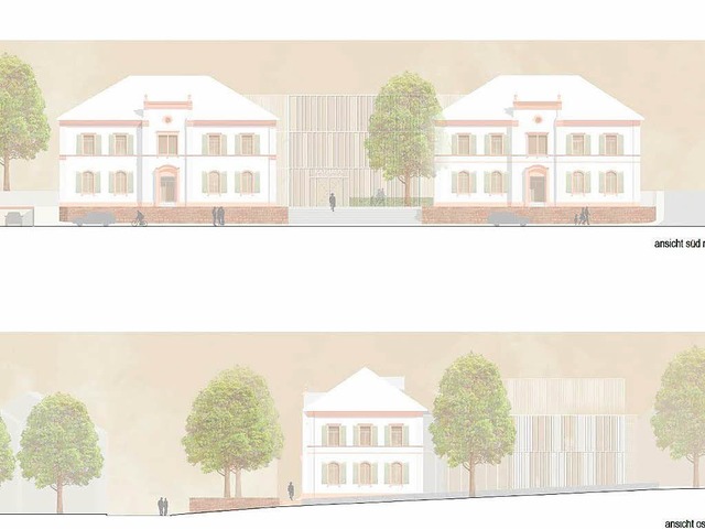 Konzept Rathaus Sanierung und Neubau am alten Standort in Wyhlen  | Foto: Modell: Architekturbro Schaudt