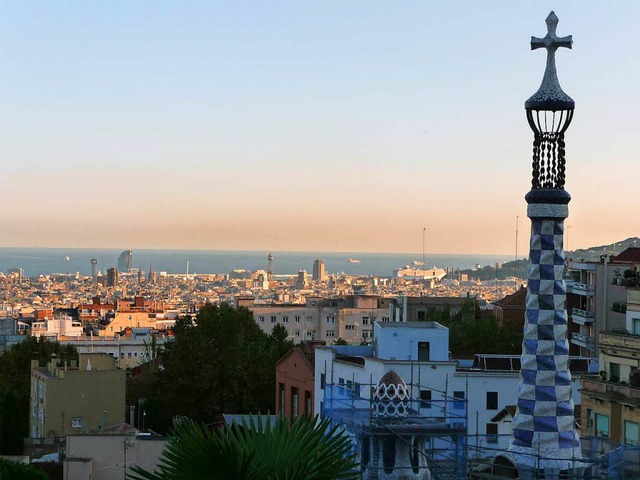 Blick vom Parc Gell ber Barcelona  | Foto: jrg hinderer