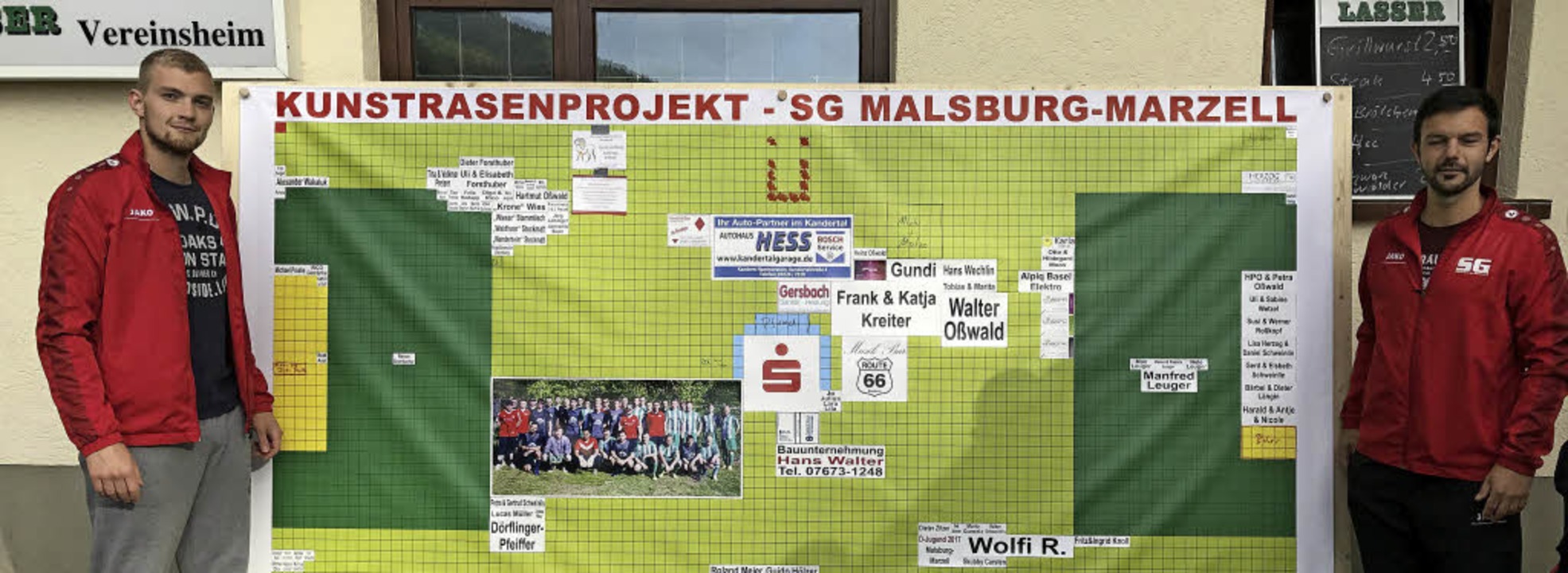 Spendertafel SV Malsburg  | Foto: Rolf-Dieter Kanmacher