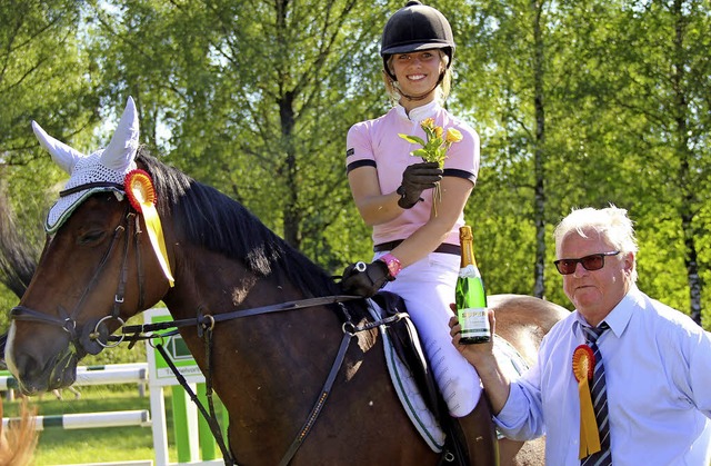 Die Sieger: Kristina Jakober und Hans-Jrgen Schnebel   | Foto: Axel Reibel