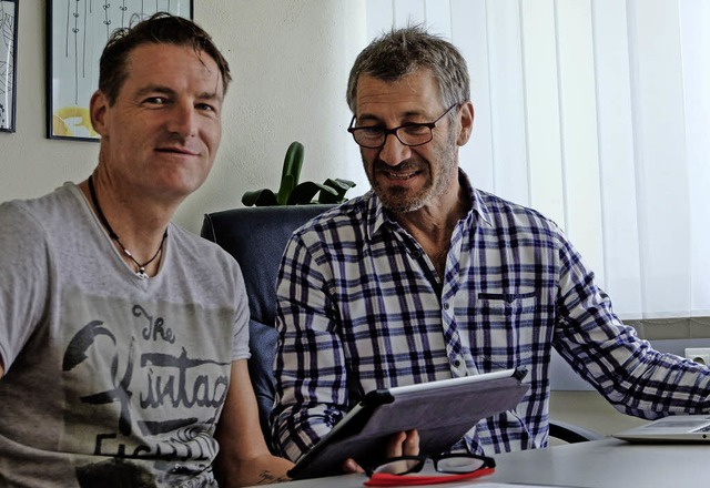 Stefan Eigel (links) und Felix Kehl or...petenztag fr Lehrerinnen und Lehrer.   | Foto: Ansgar Taschinski