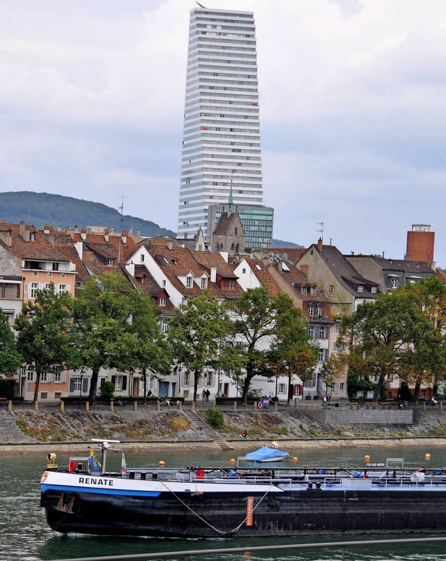 In einigen Gebieten sollen in Basel h...uch nicht so hoch wie der Roche-Turm.   | Foto: Gramespacher
