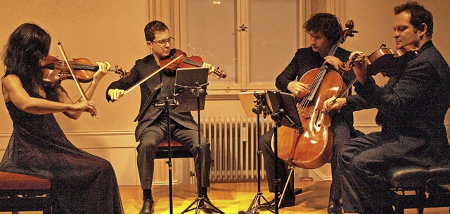 Das Belcea Quartett berzeugte auf Sch...ndorf mit Schubert und Schostakowitsch  | Foto: Karin Stckl-Steinebrunner