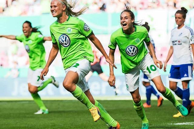 Wolfsburgerinnen machen Double perfekt: 2:1 gegen Sand