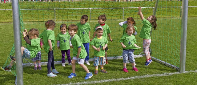 Spa hatten die Kinder beim Kindergartentag des SV Grafenhausen allemal.  | Foto: Chris Seifried