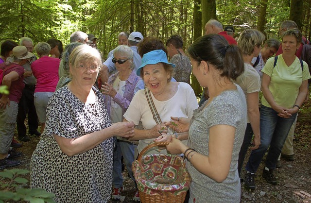 Sehr gro war das Interesse an der Kr...enmenge zog durch den Ottwanger Wald.   | Foto: Petra Wunderle