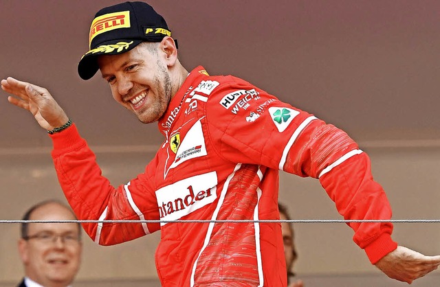 Ein Tnzchen in Ehren kann ihm nicht m...n Monaco verwehren: Sebastian Vettel    | Foto: AFP