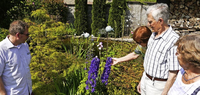 Der Besucherstrom riss den ganzen Sonn... nie ab im Garten der Familie Schmidt.  | Foto: Hlter-Hassler