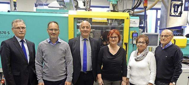 Beim Besuch der Riha Plastic GmbH in B...ler und Firmengrnder Alfred Rissler.   | Foto: zvg