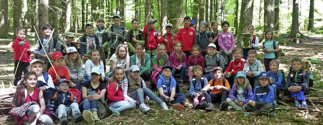 Die Kinder hatten viel Spa bei ihrem Waldtag im Schulwald.   | Foto: Dorothe Kuhlmann