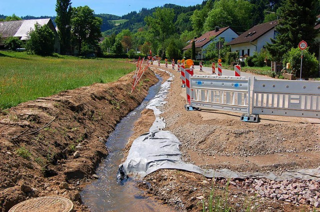 Nach langen Diskussionen und Planungen wird die Fhrentalstrae jetzt saniert.  | Foto: Christian Ringwald