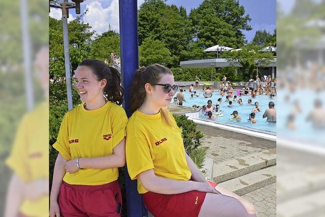 Hochbetrieb im Rheinfelder Freibad