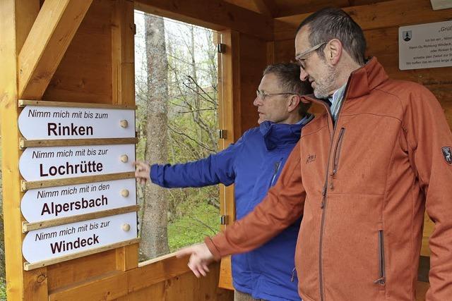 Schild raus und mitfahren