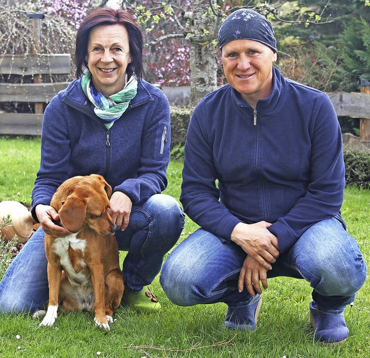 Ein Herz fr Hunde haben Martina Borgh...zusammen mit dem wohlerzogenen  Cip.   | Foto: BRICHTA