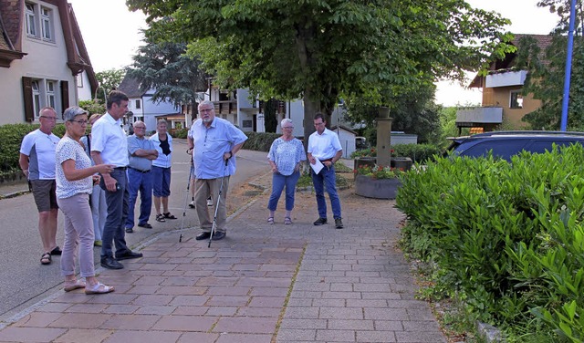 Der Bewuchs rechts im Bild strt die G...e vier bis fnf Parkpltze entstehen.  | Foto: Jutta Schtz