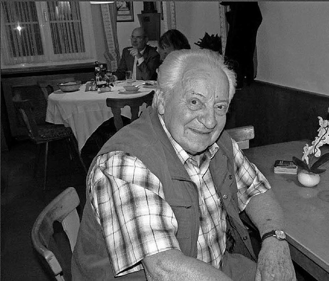 Jakob Kropf, Adlerwirt aus Ried, ist im Alter von 90 Jahren verstorben.  | Foto: Sonja Eiche