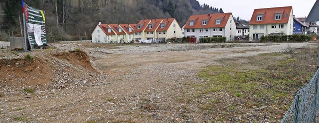 Hier soll gebaut werden: Das Grundstc...nenareal am Ortseingang von Oberried.   | Foto: Markus Donner