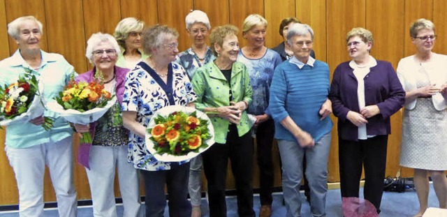 Fr 40 Jahre Mitgliedschaft geehrt wur...n-Bezirksvorsitzende Luise Blattmann.   | Foto: privat